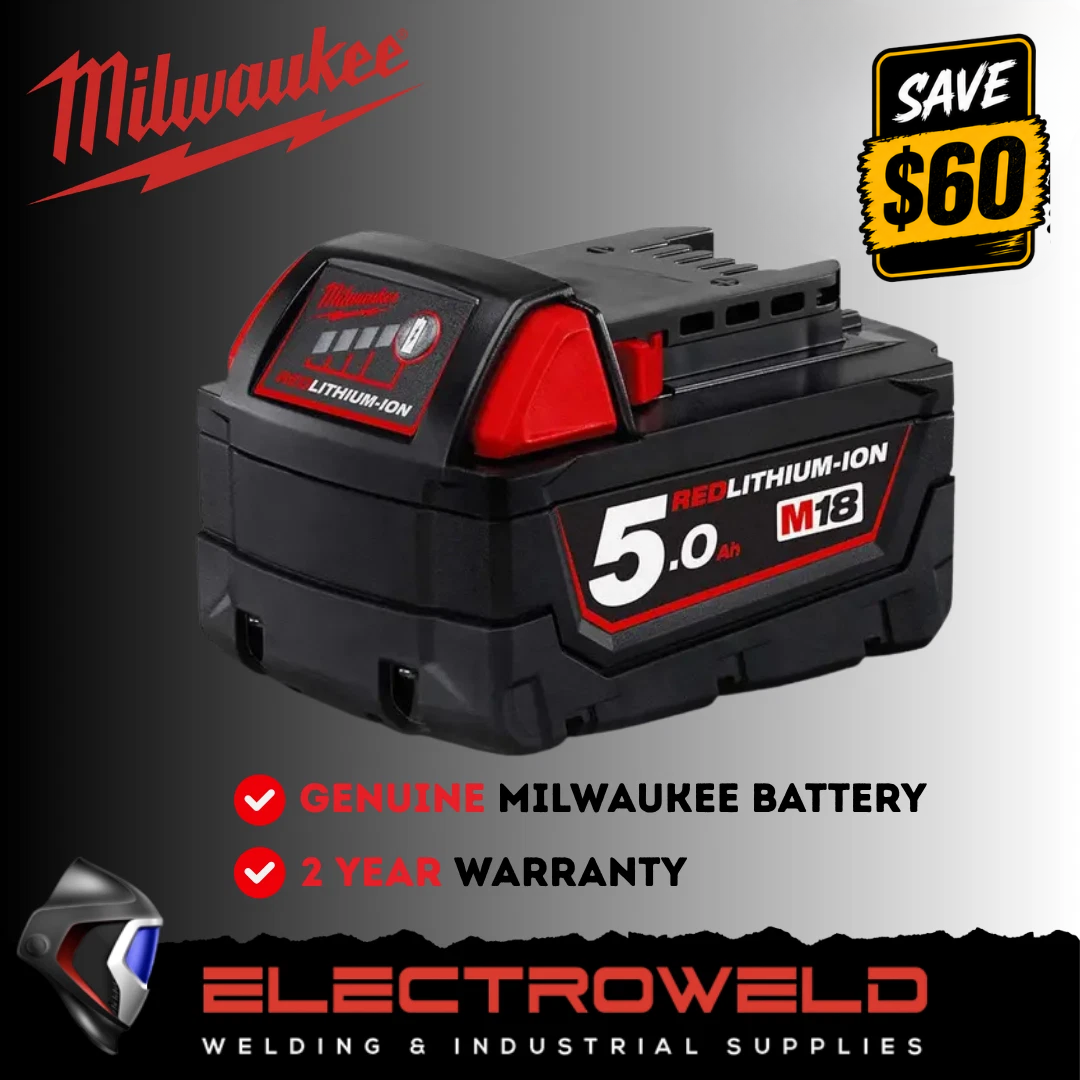 Milwaukee M18B5 18V 5.0Ah 5 Amp Li-Ion RED LITHIUM Battery